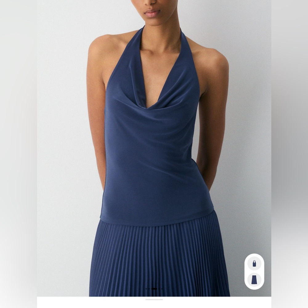 Aritzia Smooth Matter Tableau Halter Top